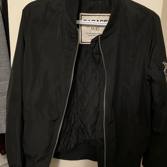 Garage black bomber jacket - Picture 1 of 2